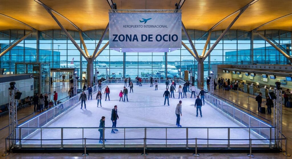 Alquiler de pista de hielo para aeropuertos