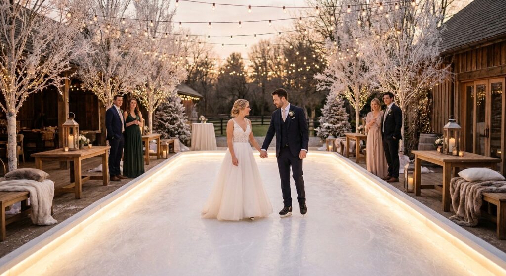Alquiler de pista de hielo para bodas