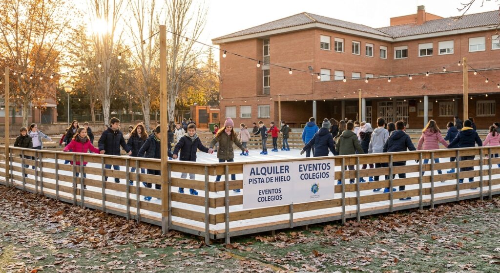 Alquiler de pista de hielo para colegios