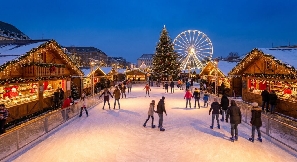 Alquiler de pista de hielo para ferias de Navidad