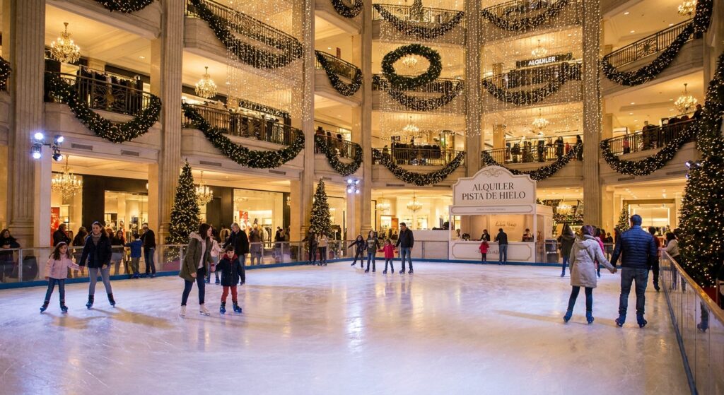 Alquiler de pista de hielo para grandes almacenes