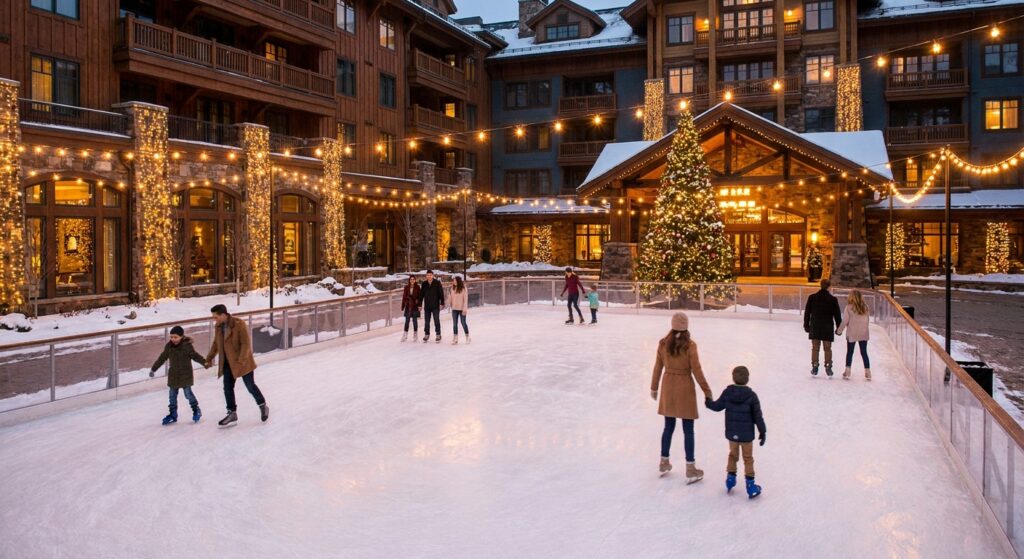 Alquiler de pista de hielo para hoteles y resorts