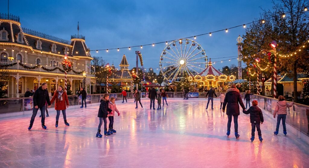 Alquiler de pista de hielo para parques temáticos