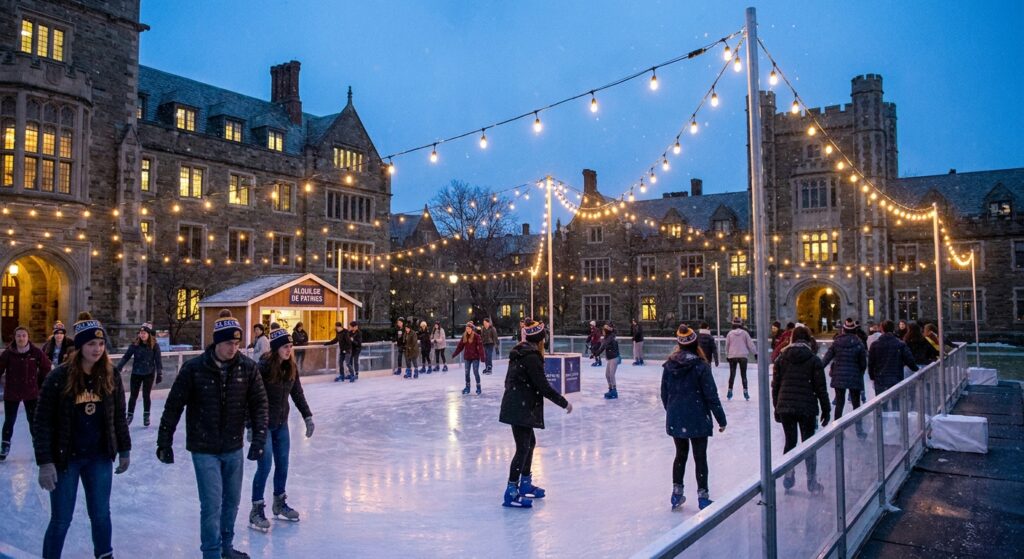 Alquiler de pista de hielo para universidades