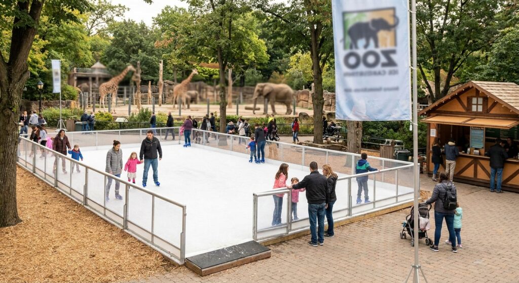 Alquiler de pista de hielo para zool&oacute;gicos y acuarios
