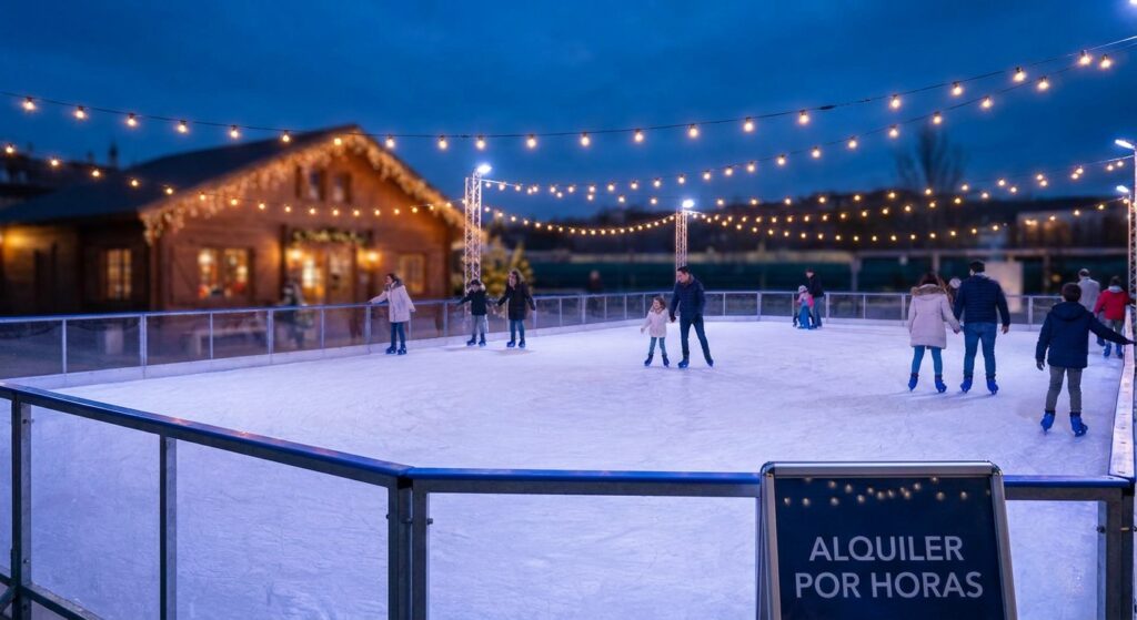 Alquiler de pista de hielo por horas