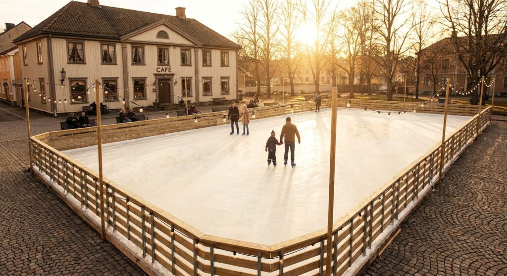 Alquiler de pista de hielo por un día