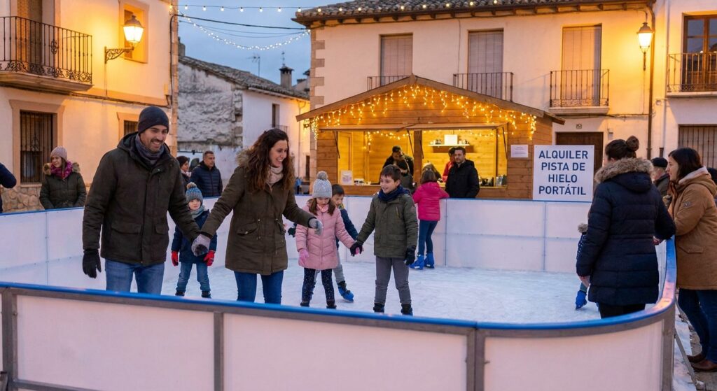 Alquiler de pista de hielo portátil para eventos pequeños