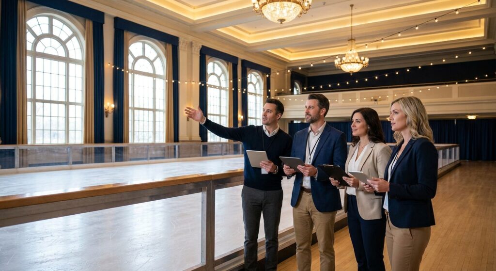 Pista de hielo para organizadores de eventos