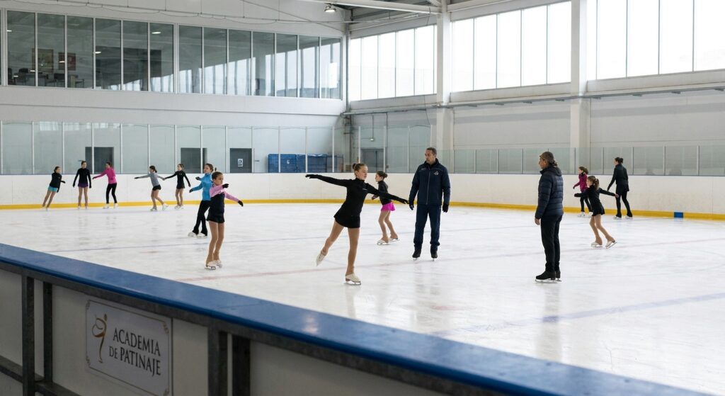 Alquiler de pista de hielo para academias de patinaje