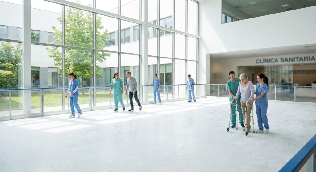Alquiler de pista de hielo para clínicas médicas