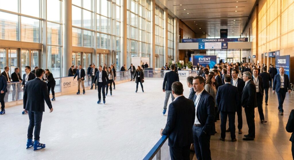 Alquiler de pista de hielo para congresos y convenciones