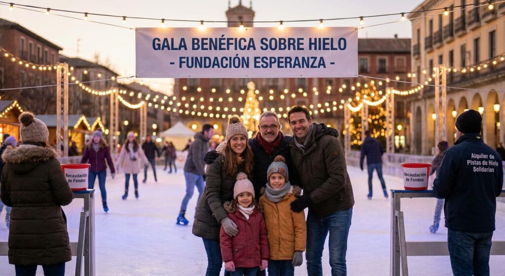 Alquiler de pista de hielo para eventos de recaudación de fondos
