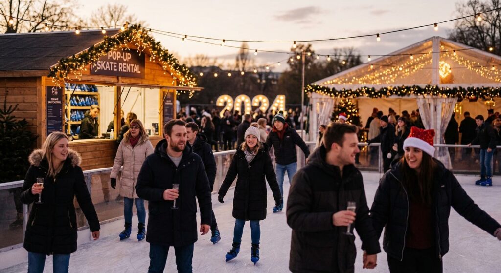 Alquiler de pista de hielo para fiestas de Nochevieja