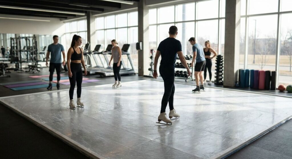Alquiler de pista de hielo para gimnasios