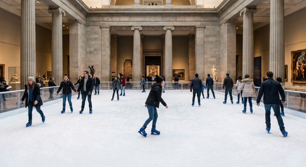 Alquiler de pista de hielo para museos