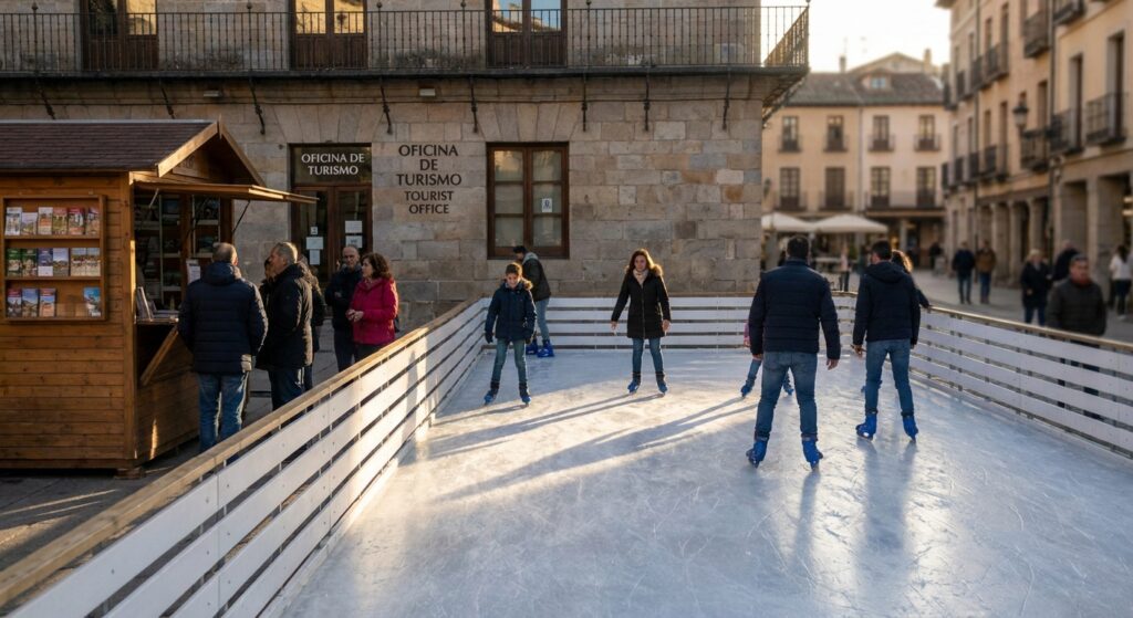 Alquiler de pista de hielo para oficinas de turismo
