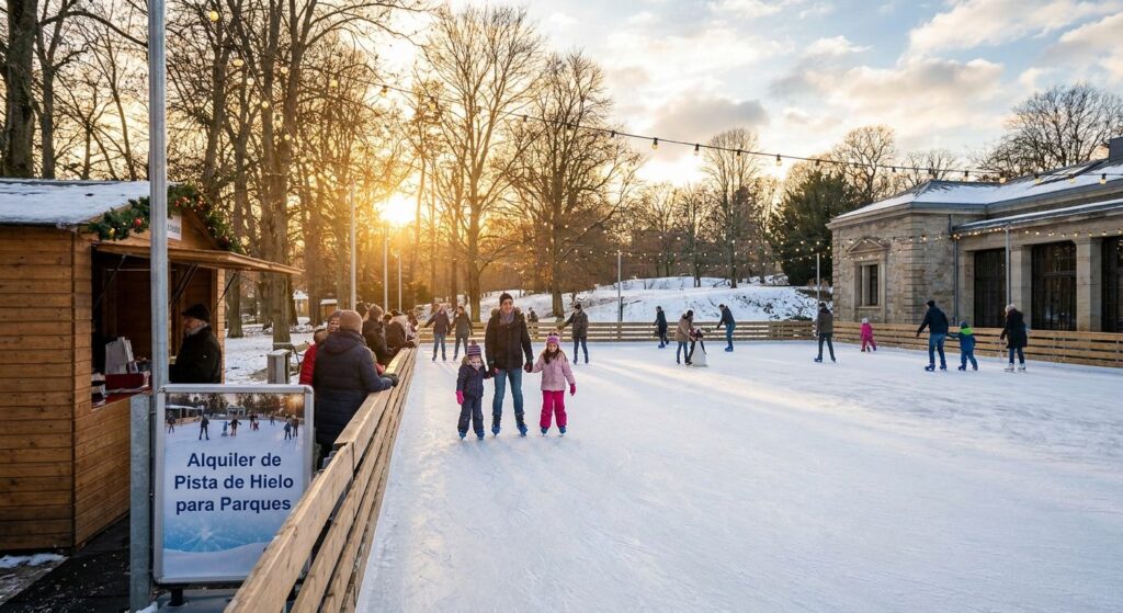 Alquiler de pista de hielo para parques