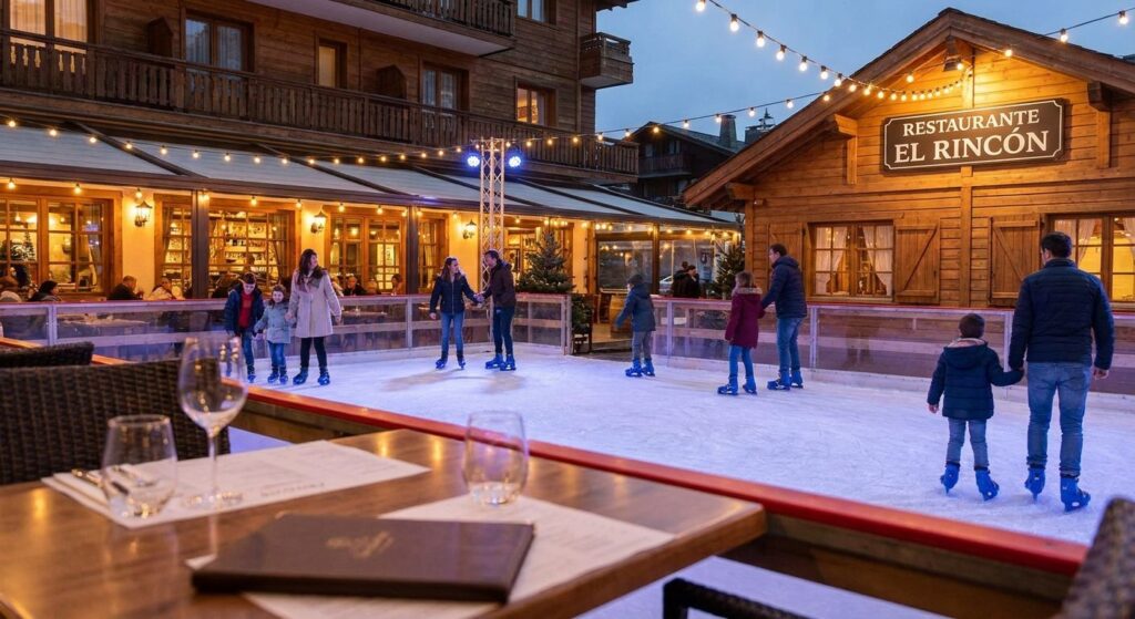 Alquiler de pista de hielo para restaurantes