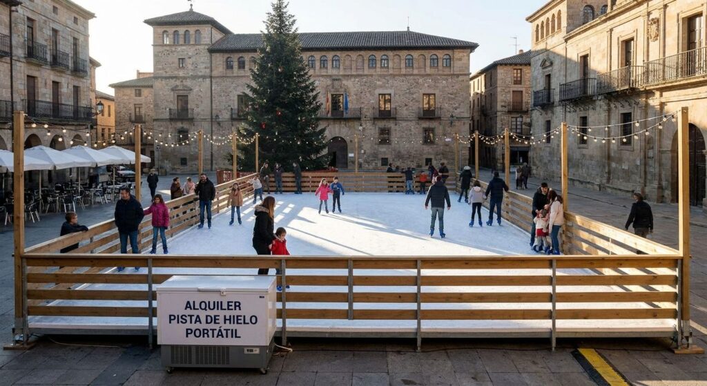 Alquiler pista de hielo portátil