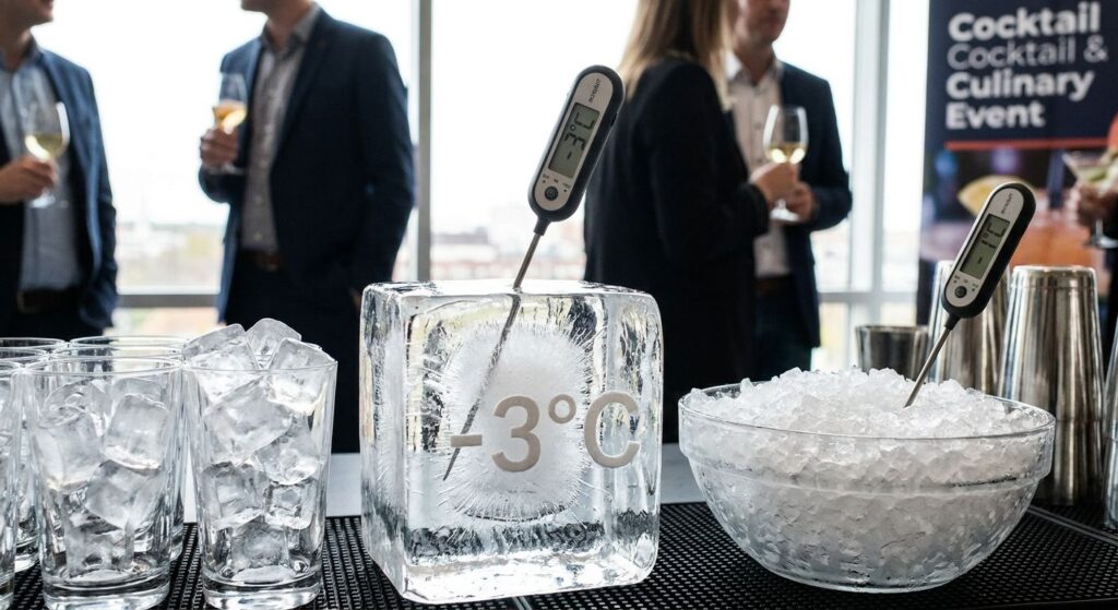 Cómo elegir la temperatura óptima del hielo según el tipo de evento