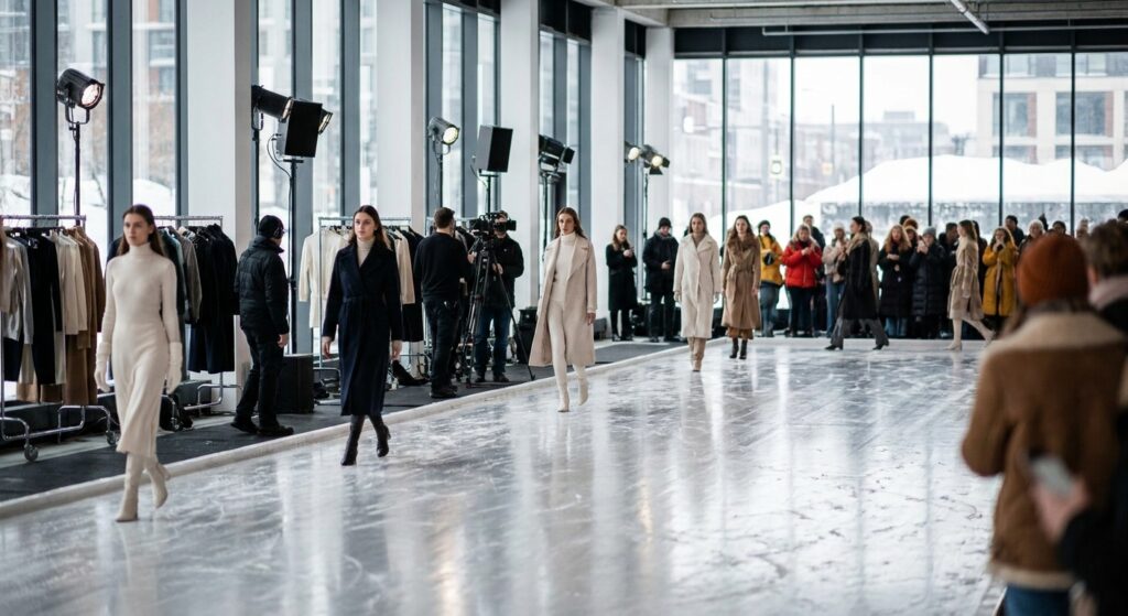 Cómo organizar un desfile de moda con pista de hielo
