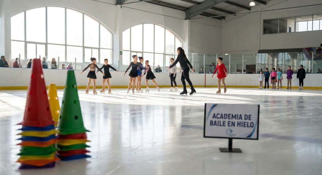 Pista de hielo para academias de baile y danza