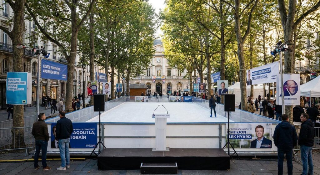 Pista de hielo para campañas y eventos electorales