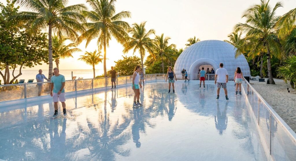 Pista de hielo para climas c&aacute;lidos