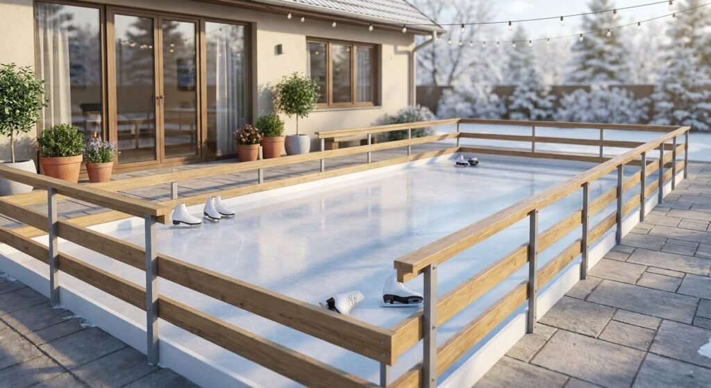 Pista de hielo para espacios reducidos