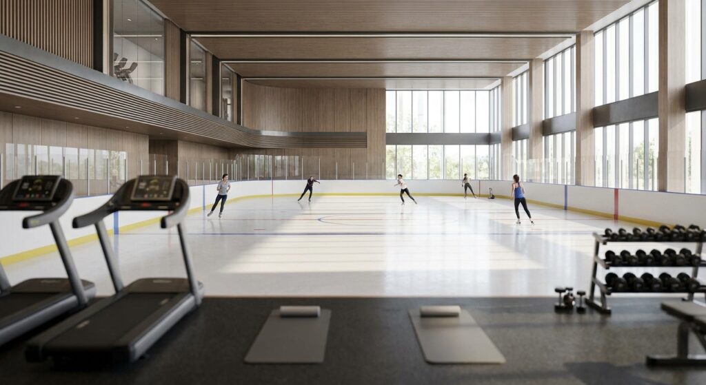 Pista de hielo para gimnasios y centros de fitness
