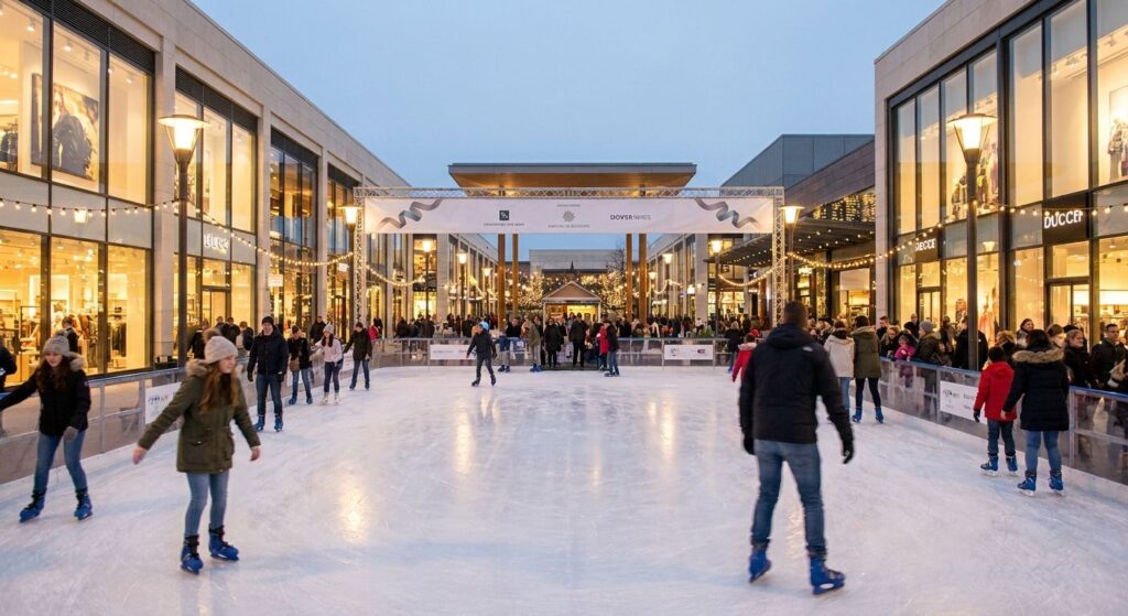 Pista de hielo para inauguraciones comerciales