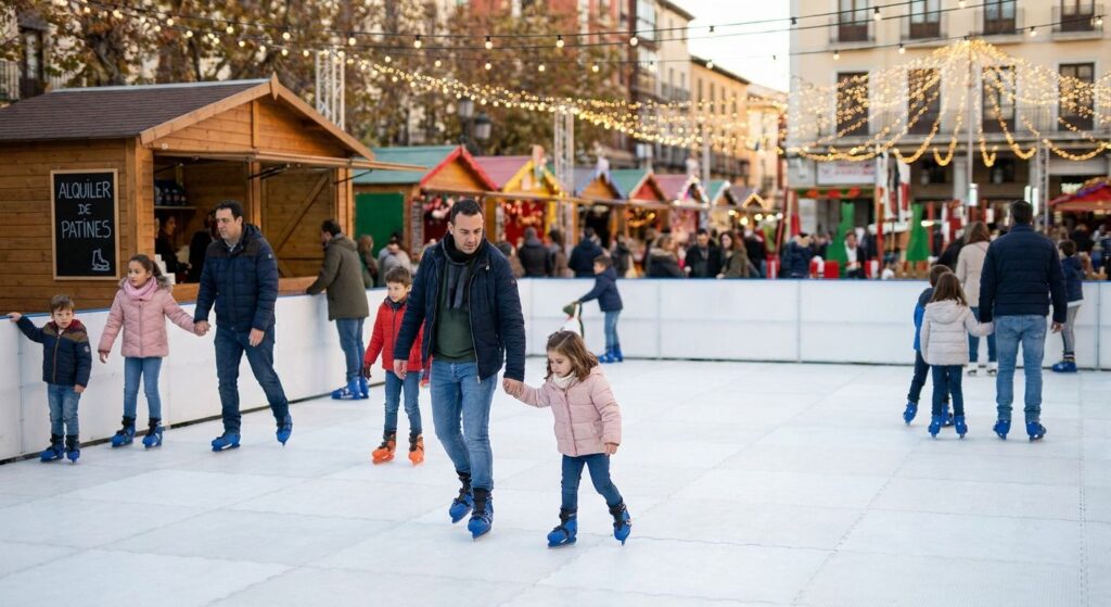 Pista de hielo sintética para alquiler